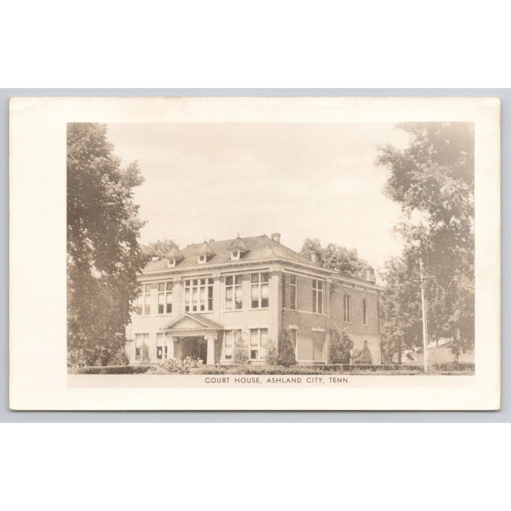 Court House Ashland City‎ Tennessee Cheatham County Vintage RPPC Postcard